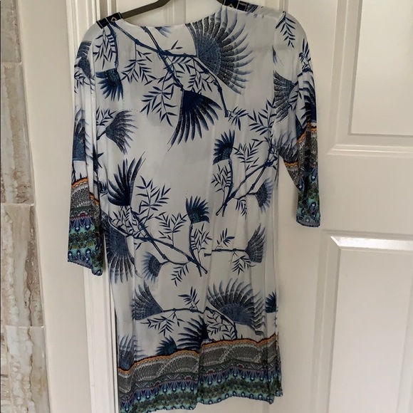 Boho Asian caftan swimsuit coverup - Picture 2 of 3